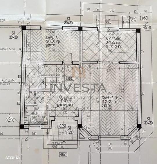 Casă cu 4 camere în Câmpului