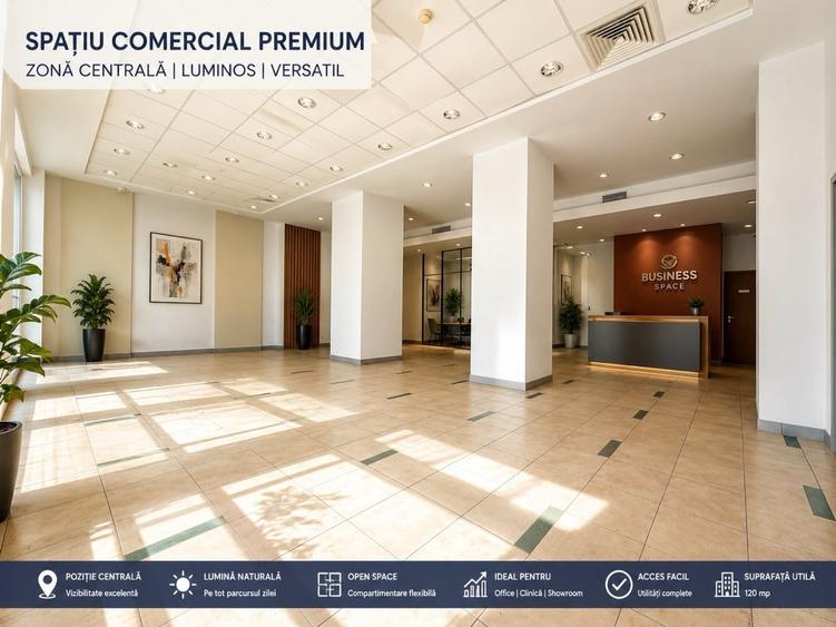 Spațiu comercial, de 300 mp, în Central