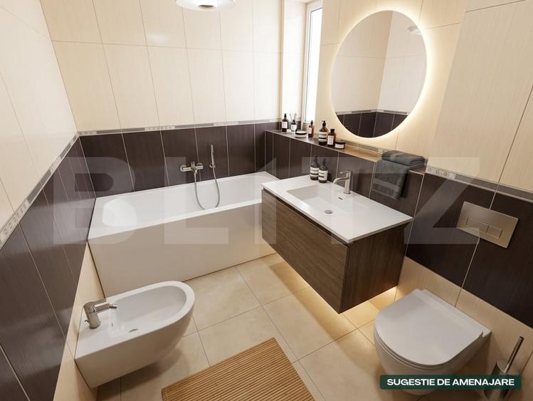 Apartament cu 3 camere decomandat, mobilat în Micro 11