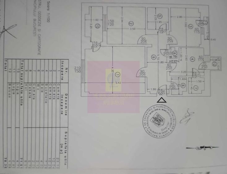 Apartament cu 3 camere decomandat, mobilat în Octavian Goga