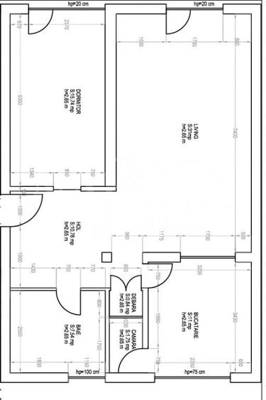 Apartament cu 2 camere semidecomandat în Bună Ziua