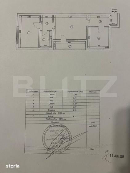 Apartament 2 camere 55mp TATARASI-FLUX - 3
