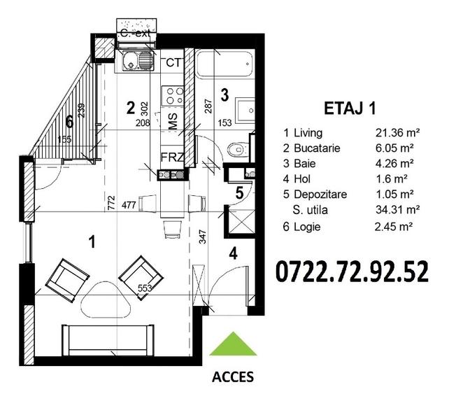 Decebal - Piata Alba Iulia, Bloc premium, centrala termica proprie - 5