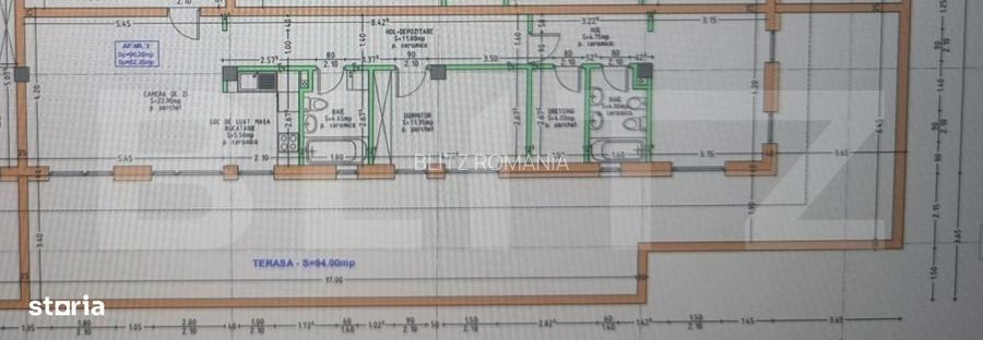 Penthouse modern, 81.25 mp, terasa generoasa, zona Nord Est