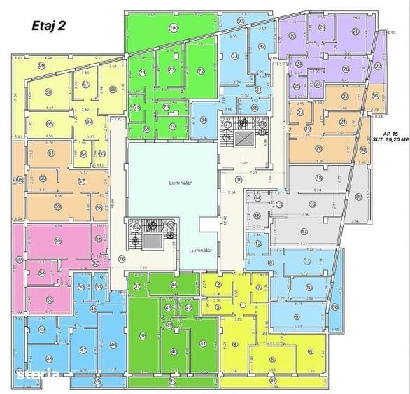 Apartament cu 2 camere în Nord