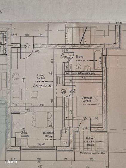 Apartament cu 2 camere, mobilat în Noua