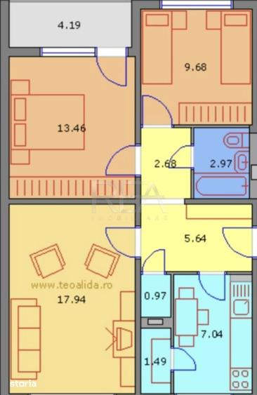 3 camere, P/4, 66mp, anvelopat-Drumul Taberei - 5