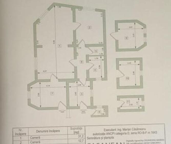 Apartament cu 3 camere semidecomandat în Cantemir
