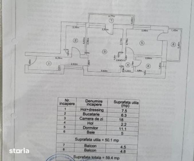 Apartament cu 2 camere în Pieptănari