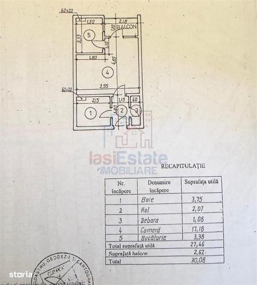 Garsonieră în Alexandru cel Bun