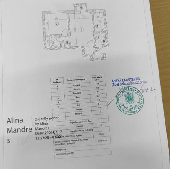 Apartament cu 2 camere semidecomandat în Pantelimon