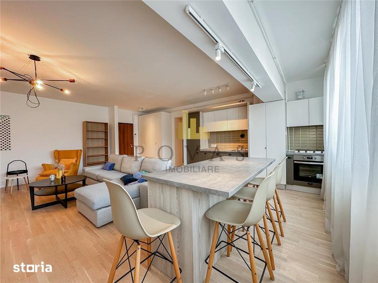 Apartament cu 3 camere semidecomandat, mobilat în Herăstrău