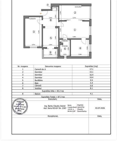 4 camere 90 mp - decomandat - Crangasi - centrala proprie si parcare - 9