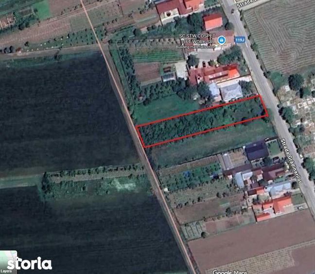 Teren de 1300 mp, în Central