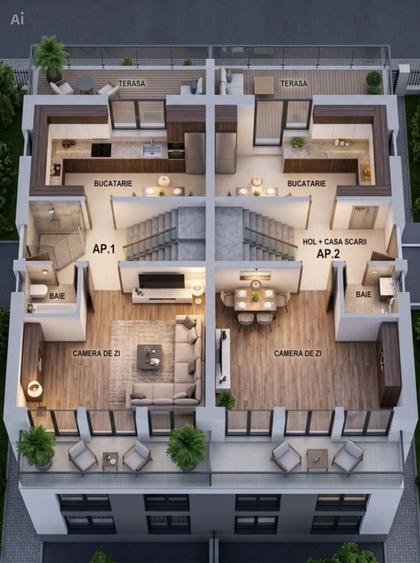 Duplex semifinisat, zona Donath Park - 9