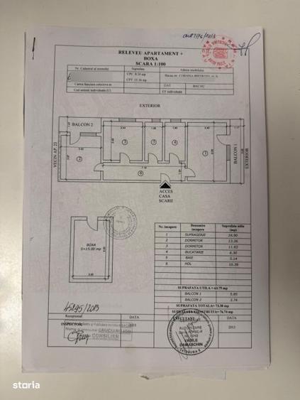 Apartament cu 3 camere decomandat, mobilat în Cornișa