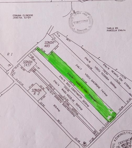 Teren intravilan 5.586 mp Clinceni, Bragadiru, langa Bucuresti | Ideal investitie - 2