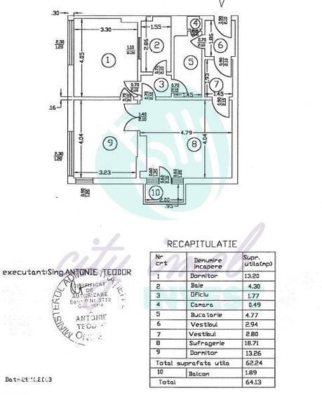 Apartament cu 3 camere în Iancului
