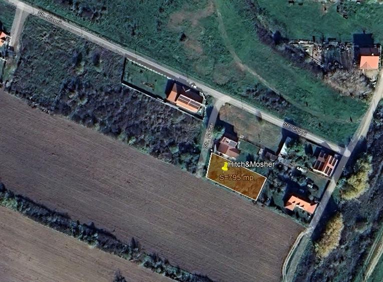 Teren Construcții intravilan de 795 mp, în Rudicica