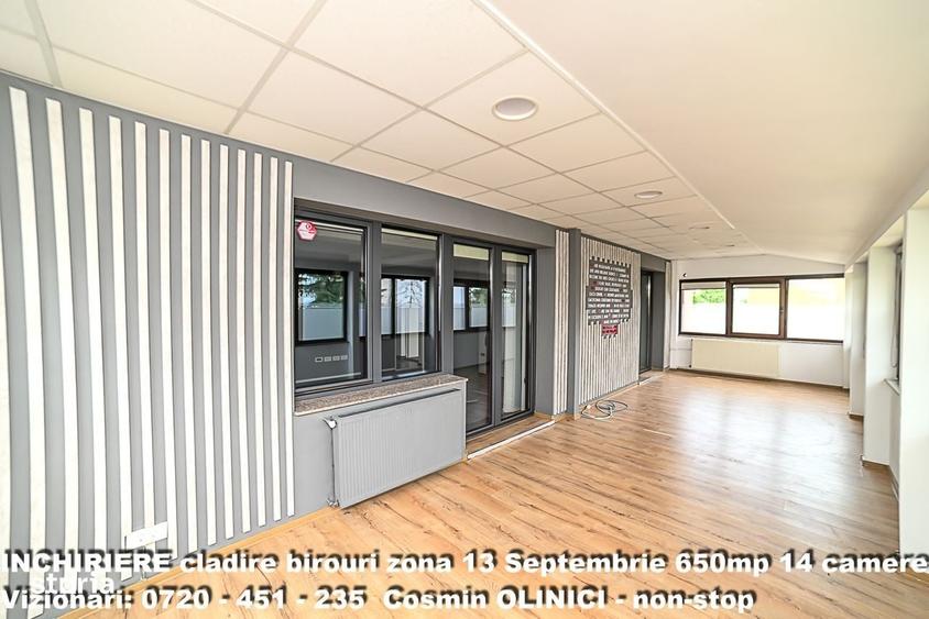 Spatii birouri de inchiriat zona 13 Septembrie I S+P+3 I 650 util - 1