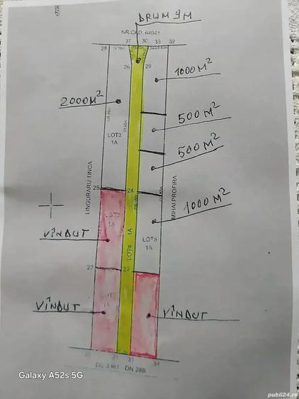 Teren de 8000 mp, în Central