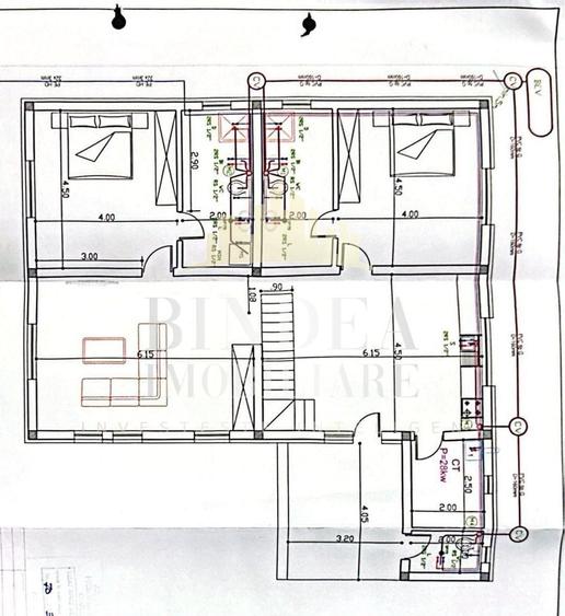 Casă individuală cu 3 camere cu Canalizare în Giarmata