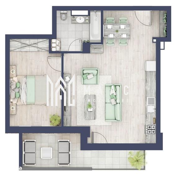 Apartament cu 2 camere în Turnișor