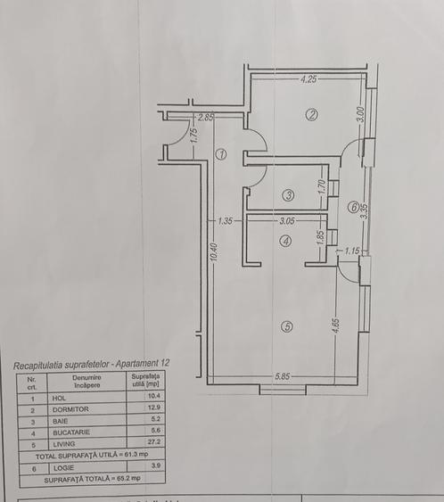 Apartament cu 2 camere semidecomandat în Găgeni