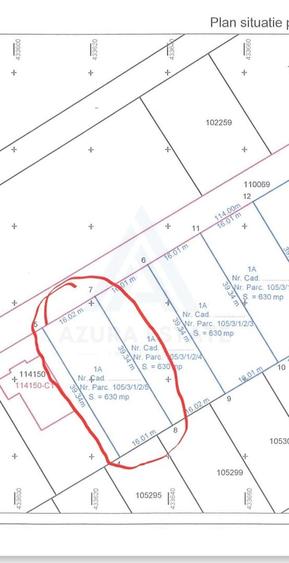Teren Construcții intravilan de 630 mp, în Sud-Est