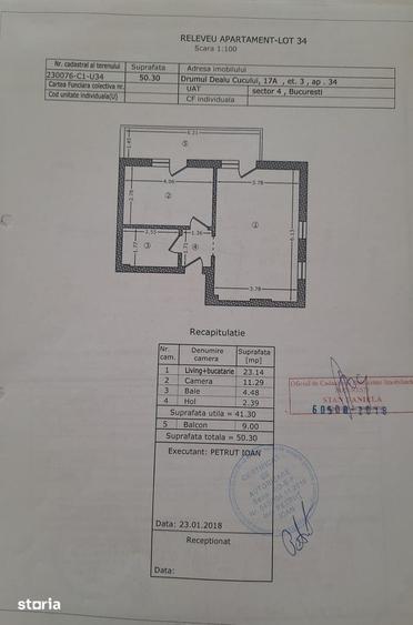 Apartament cu 2 camere semidecomandat, mobilat în Berceni