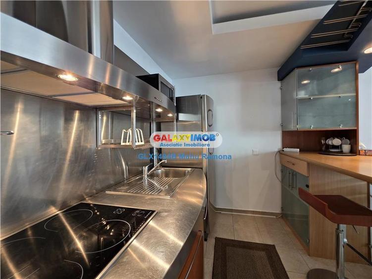 Apartament cu 2 camere semidecomandat, mobilat în Băneasa