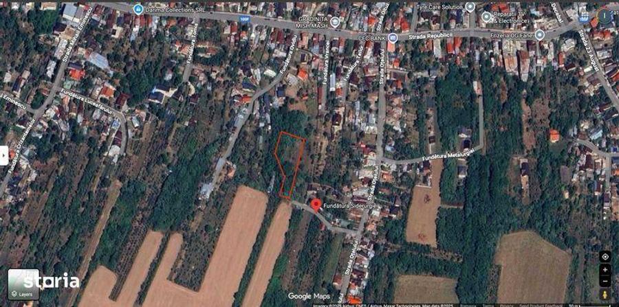 Teren de 2101 mp, în Central