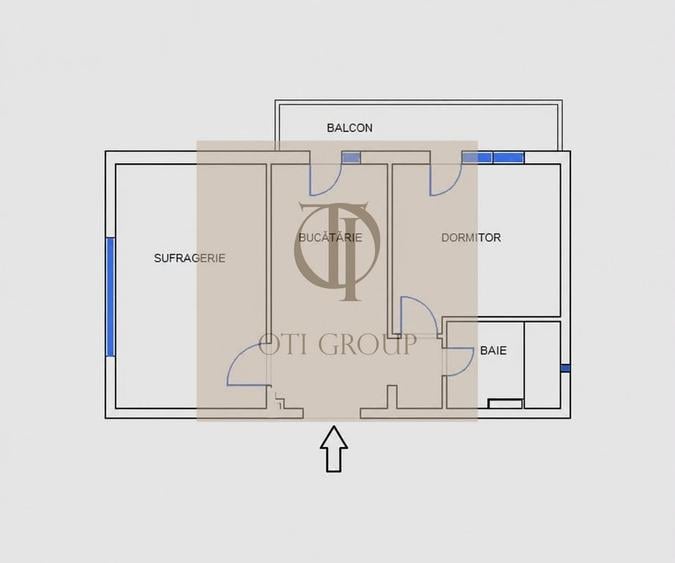 Apartament cu 2 camere decomandat în Gheorgheni