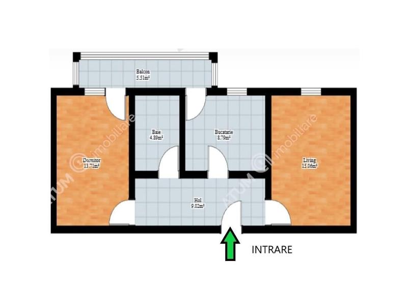 Apartament 2 camere decomandate balcon loc parcare zona Turnisor Sibiu - 5