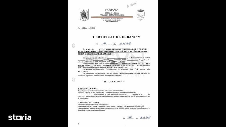 Teren de vanzare - Vama Veche - Oportunitate investitie turistica - 1