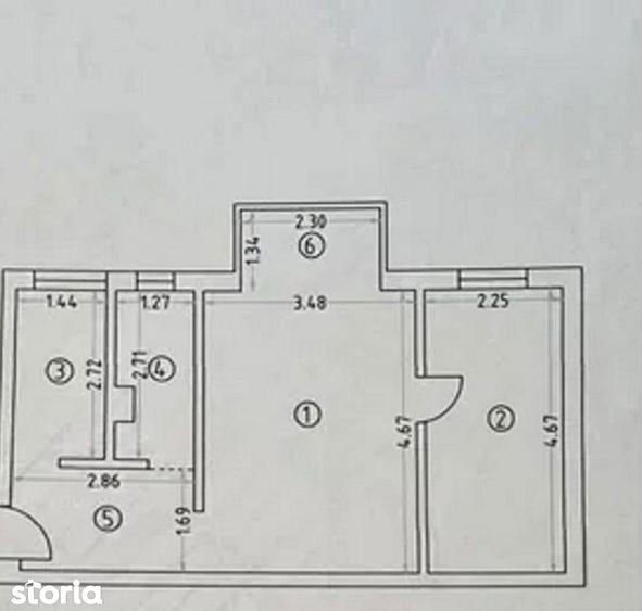 Apartament cu 2 camere în Tomis Nord