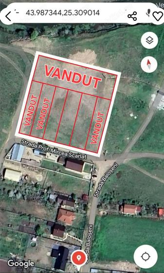Teren de 700 mp, în Nanov