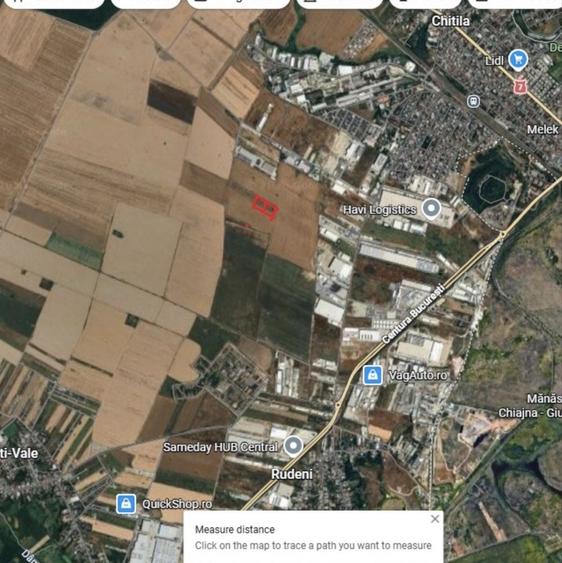 De vanzare teren extravilan industrial, Rudeni Chitila - 1