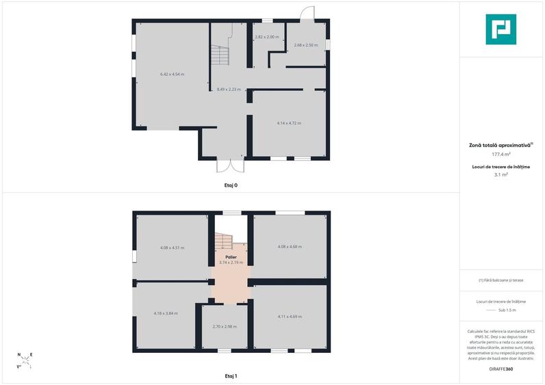 Casă cu 6 camere cu Teren 500 Mp în Central