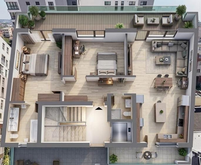Apartament cu 3 camere decomandat în Mihai Bravu