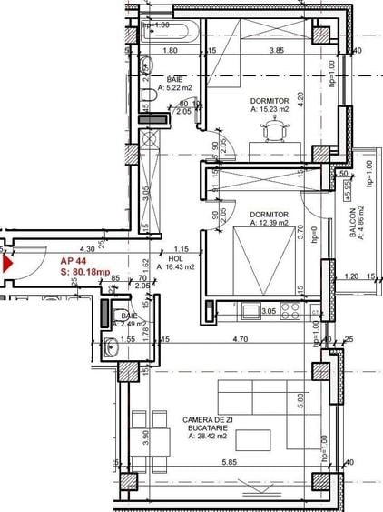 Apartament 3 camere cu parcare subterana, zona Iulius Mall - 14