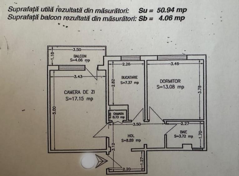 Apartament cu 2 camere decomandat, mobilat în Tomis Nord
