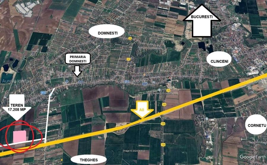 Teren Construcții intravilan de 17208 mp, în Domnești