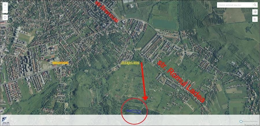 Teren de 5800 mp, în Borhanci