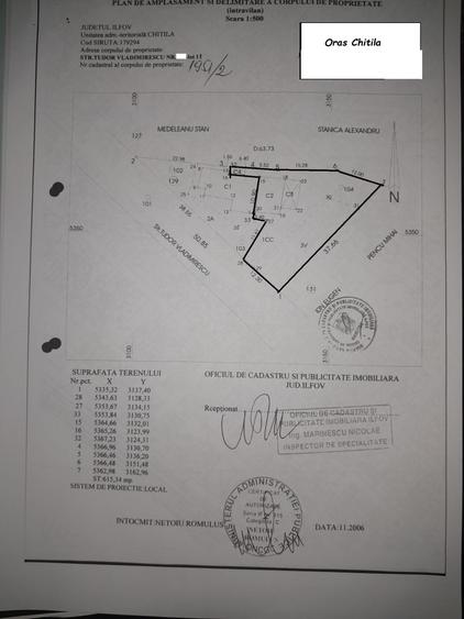 Teren Construcții intravilan de 670 mp, în Central