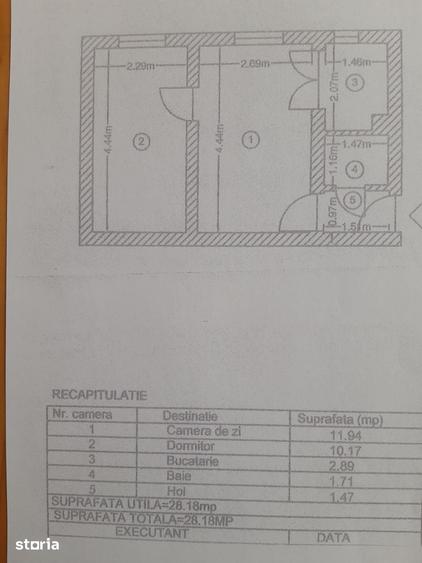 Apartament cu 2 camere în Central