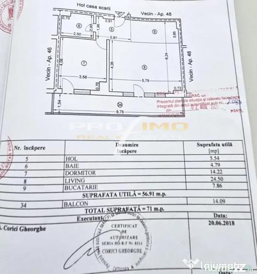 Apartament cu 2 camere decomandat în Central