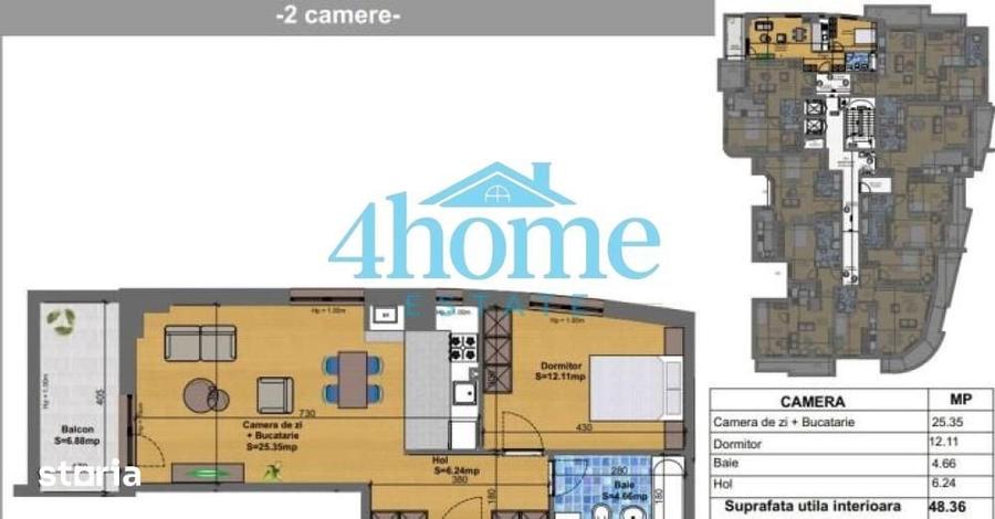 Apartament cu 2 camere în Pantelimon