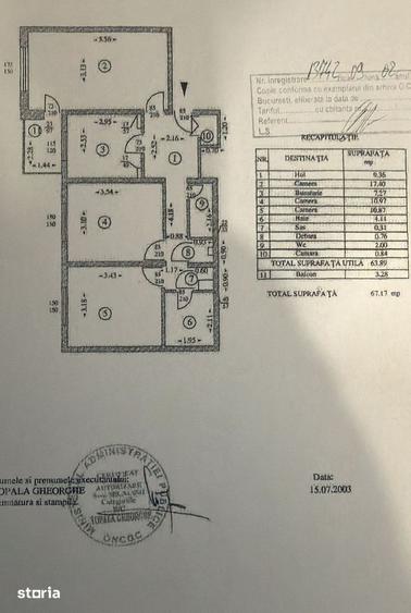 Apartament cu 3 camere decomandat în Dristor