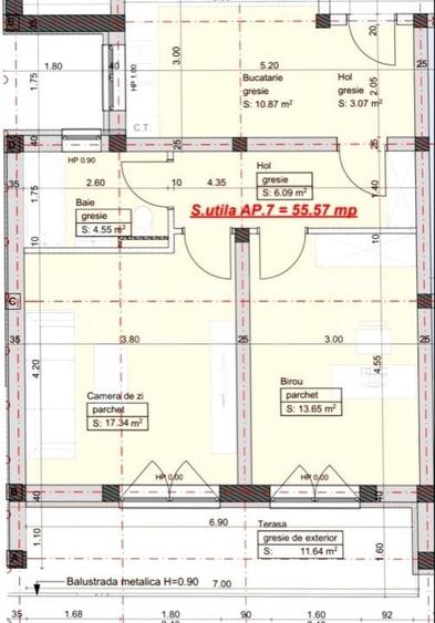 Apartament cu 2 camere, 56mp, zona Giroc - 1